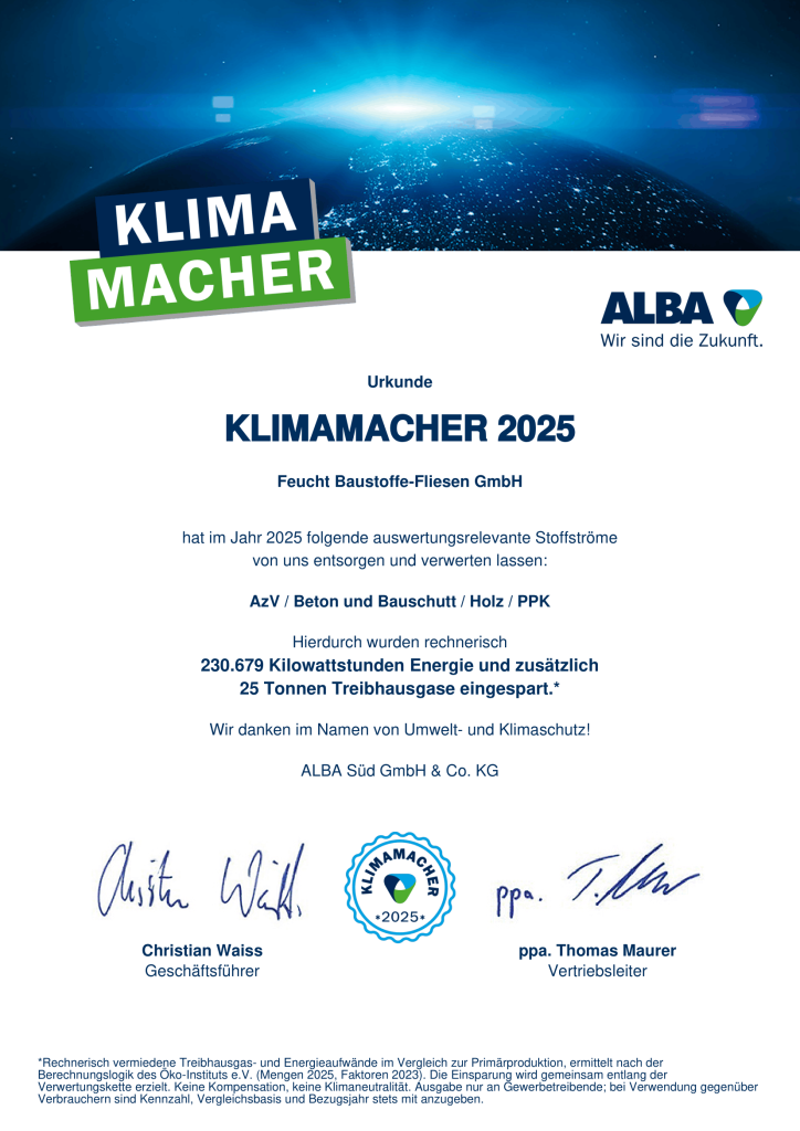 ALBA Urkunde Klimamacher 2025 1